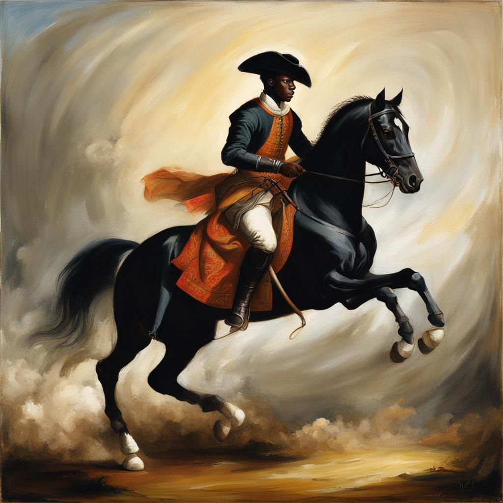 Young Horseman in 1600s Portraiture Style