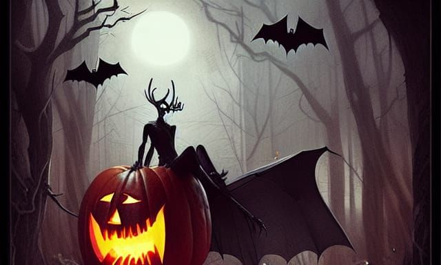 Sinister Halloween Party with Wendigo and Bats
