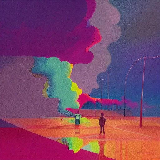 Colorful Mandelbrot Set in Pop Art Style