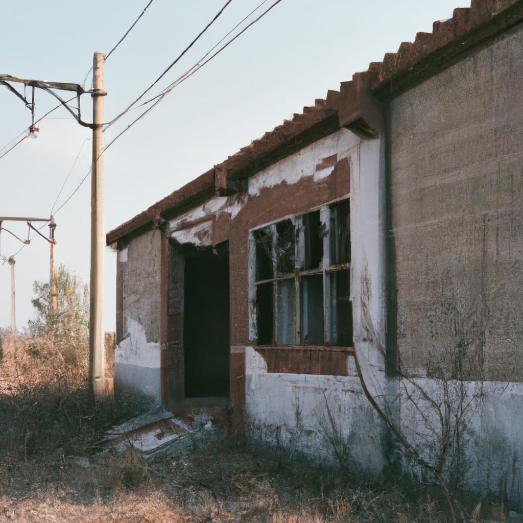 Forgotten House Near Power Substation