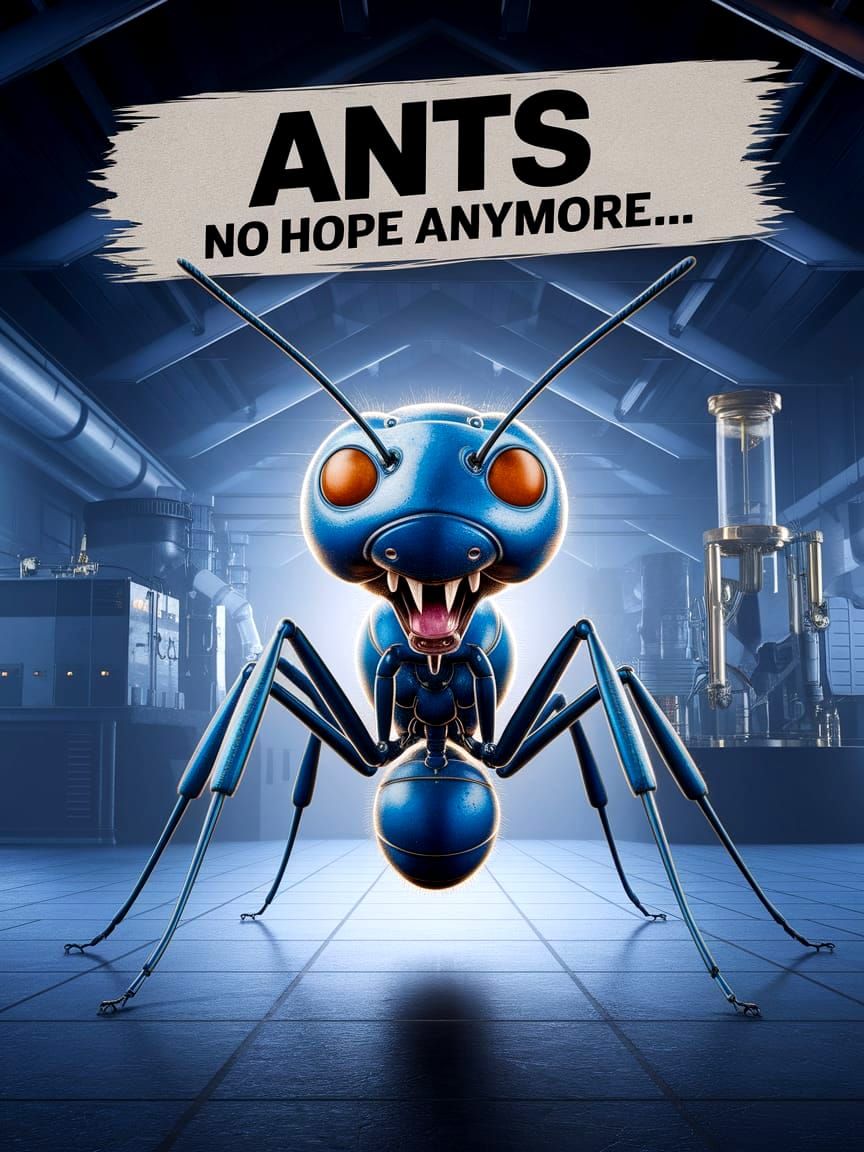 Gigantic Ant Movie Poster in Deep Color