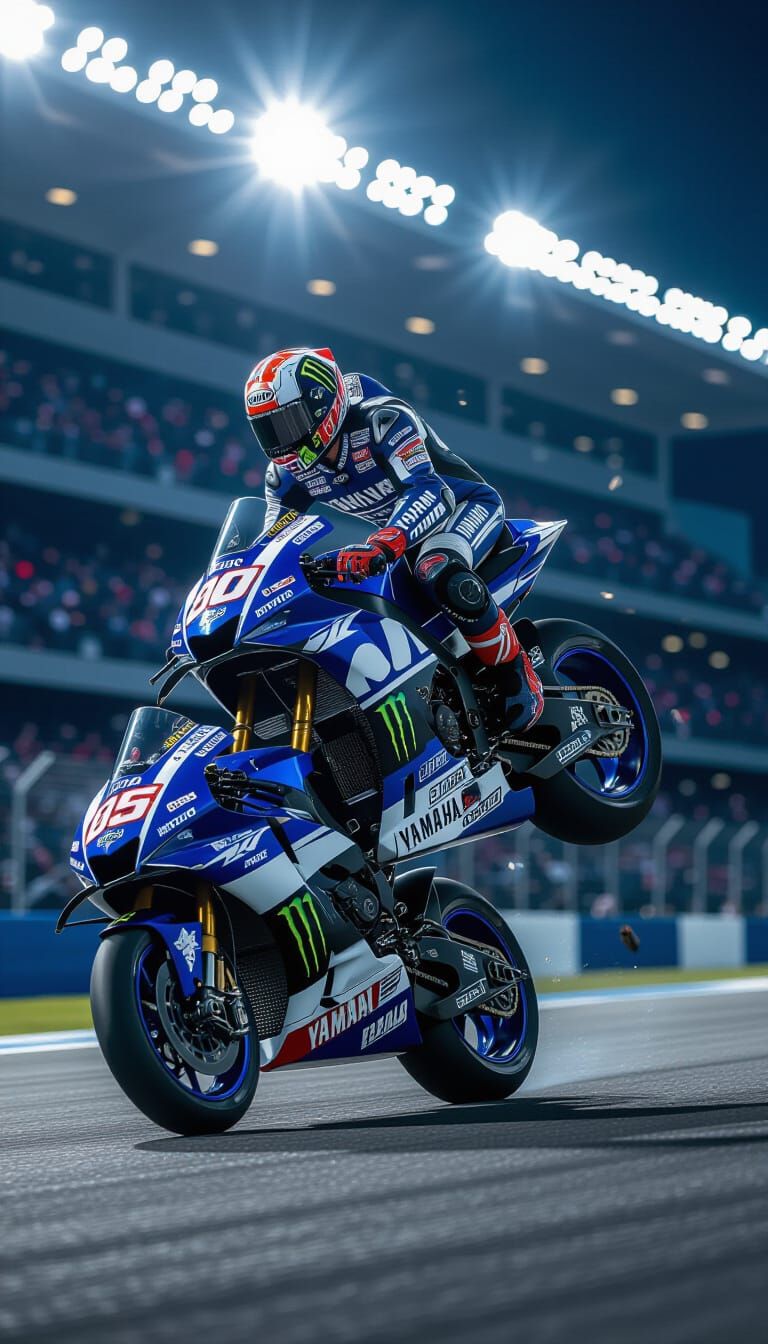 MotoGP Yamaha Motorcycle Accident Captured in Action