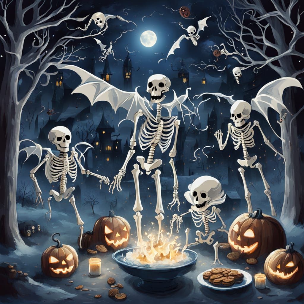 Spooky Spirits Celebrate New Year's Eve Ball