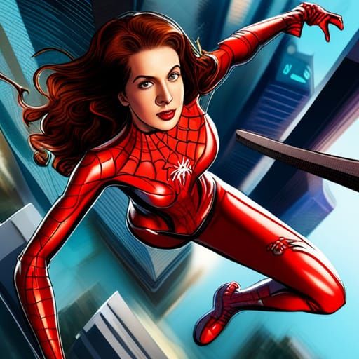 Mary Jane Watson as Spinnerette in Spider-Suit