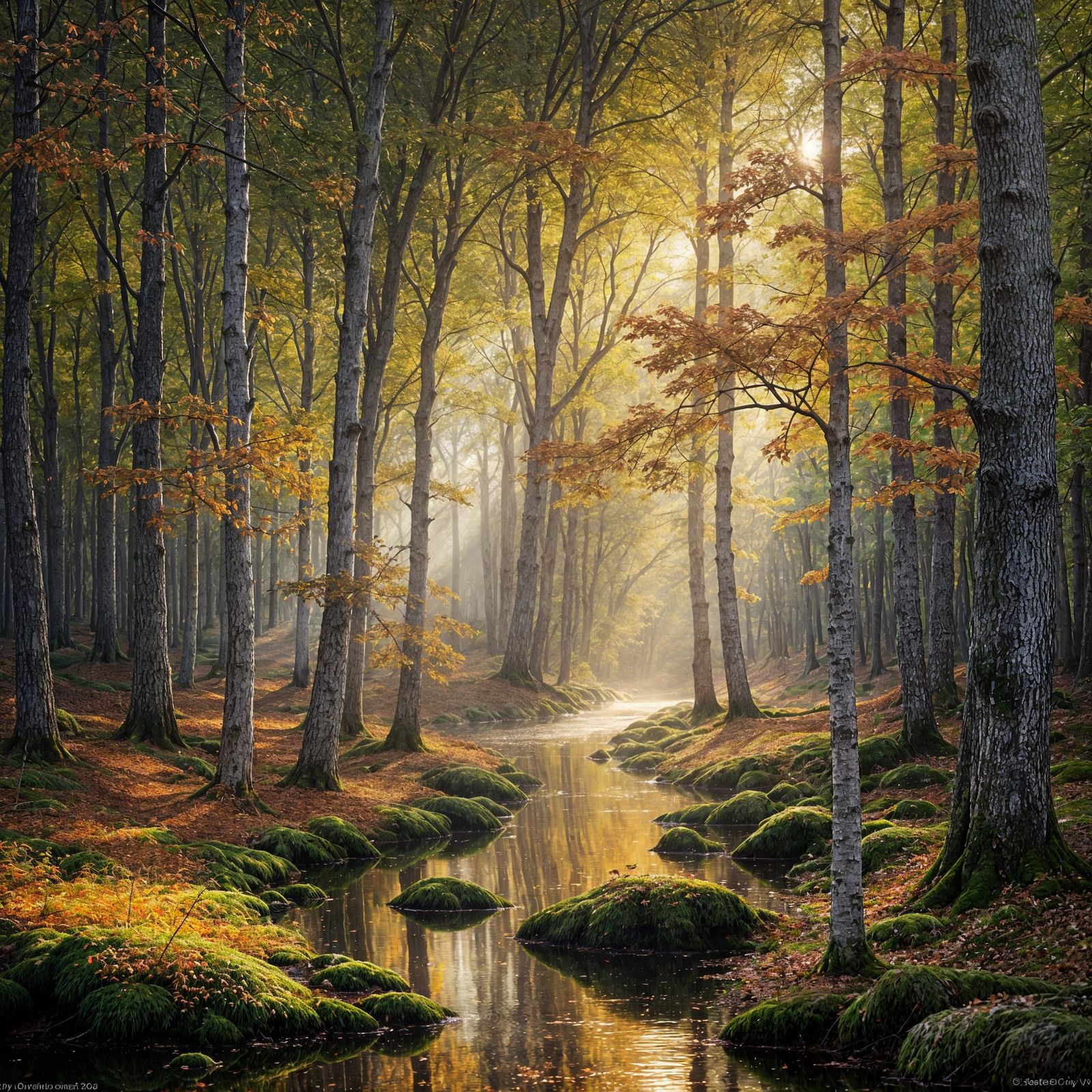 Autumn Mist in a Barbizon Landscape