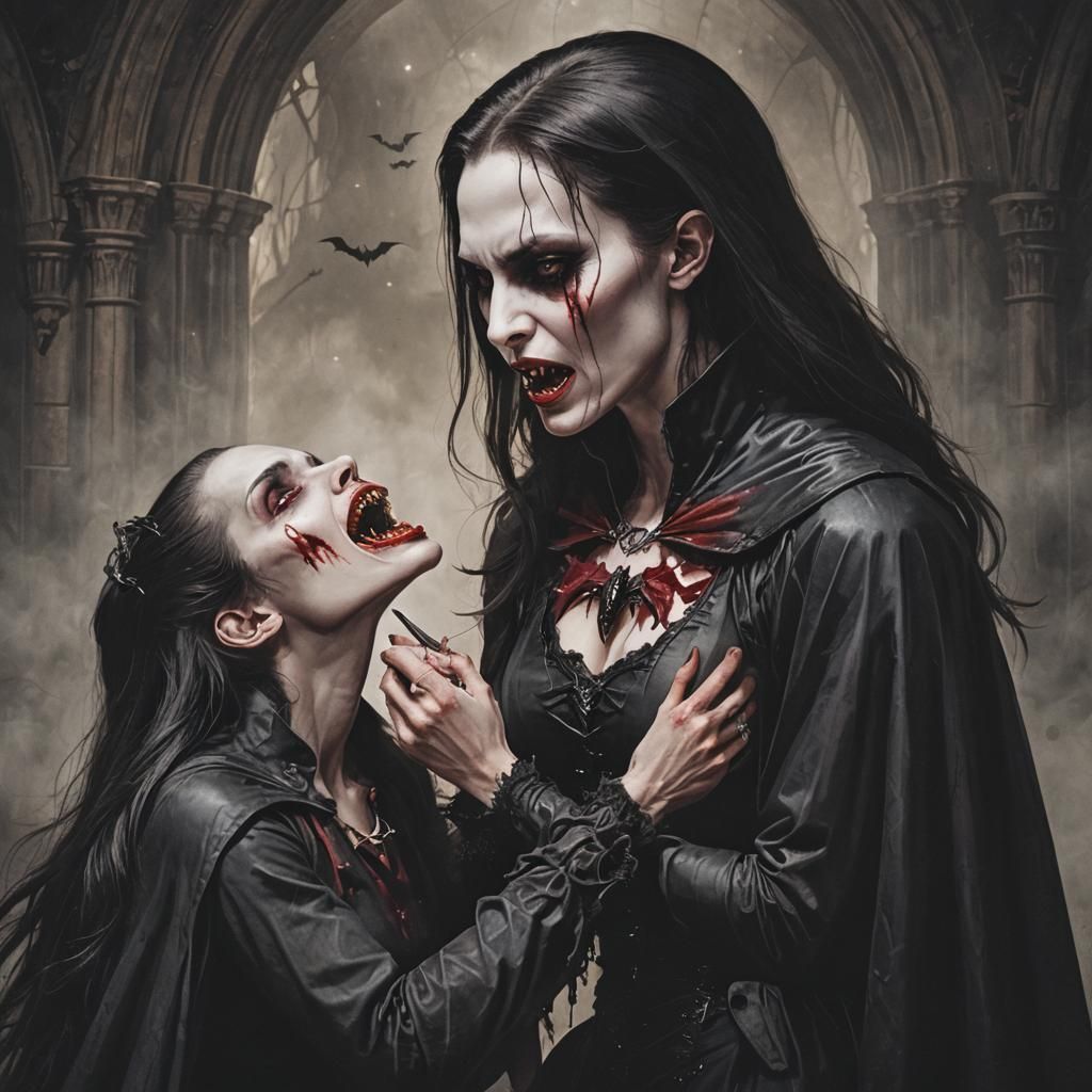Vampire Feeding: A Dark Intimacy