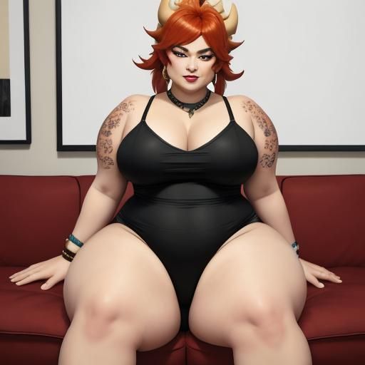 bbw bowser thick thighs
