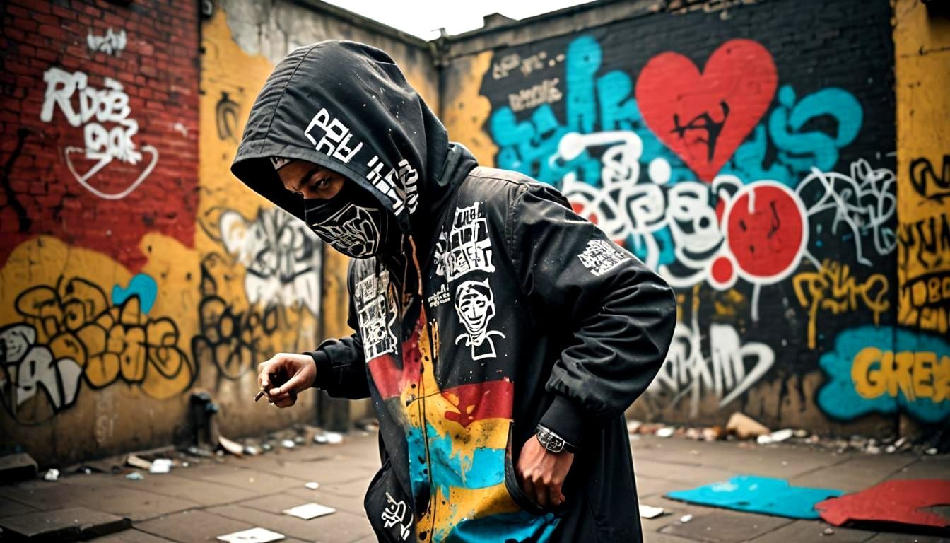 Banksy Style Street Art