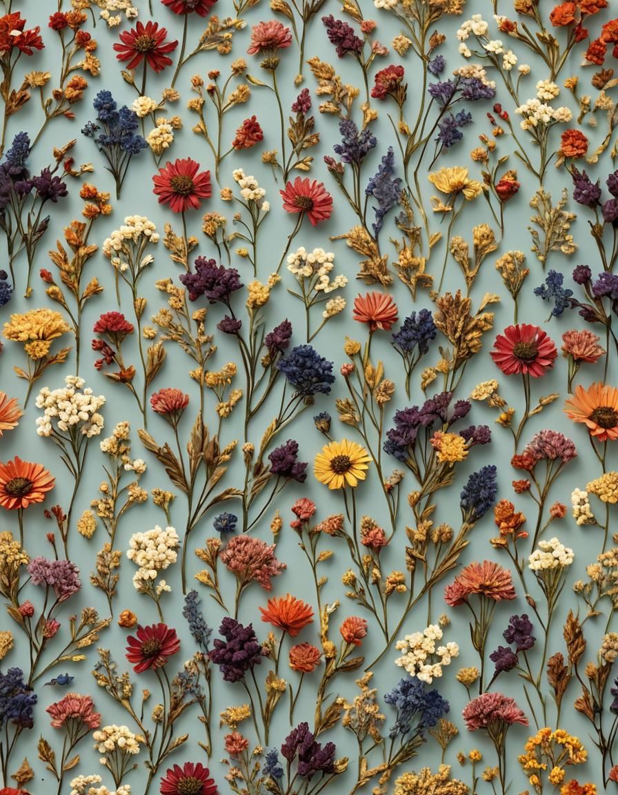 Oshibana: Pressed Flower Art Composition