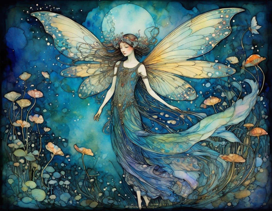 Enchanted Fairy with Ethereal Wings