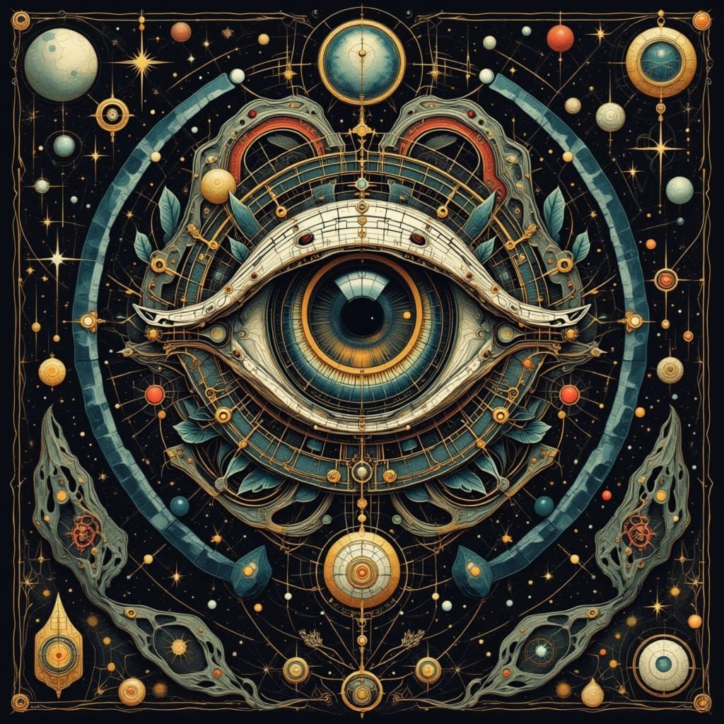 Infinite Cosmic Eyeball Jewelry Diagram