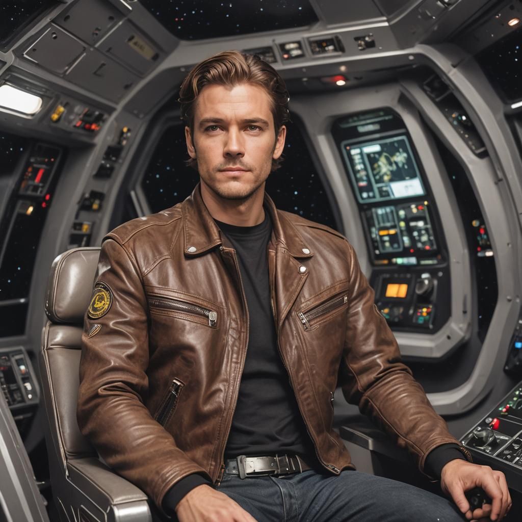 Galactic Smuggler in Starship: Cinematic Film Still