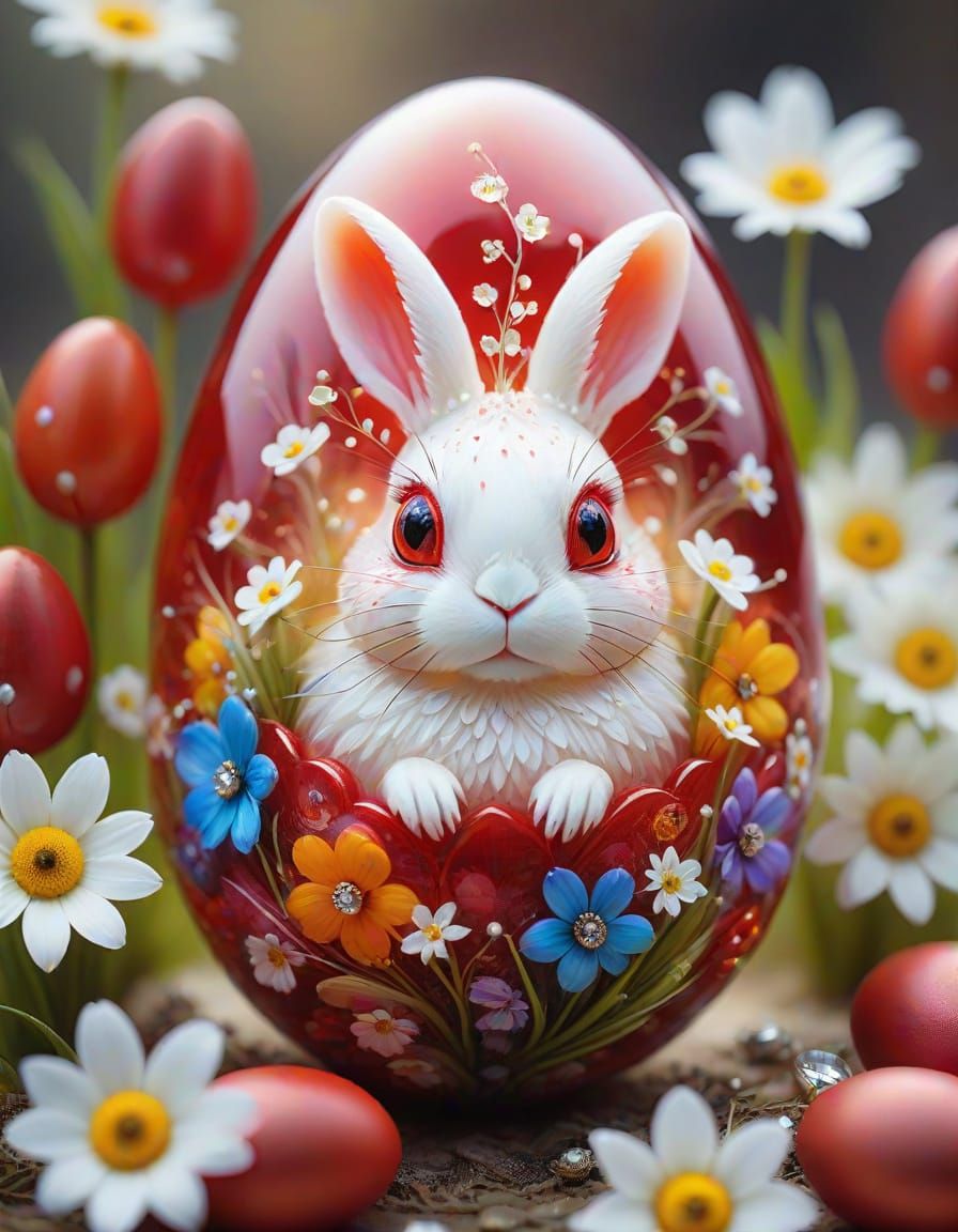 Easter Bunny in a egg!