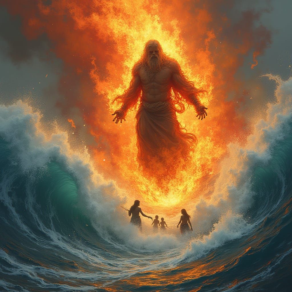 Fiery God Rescues Villagers from Tsunami