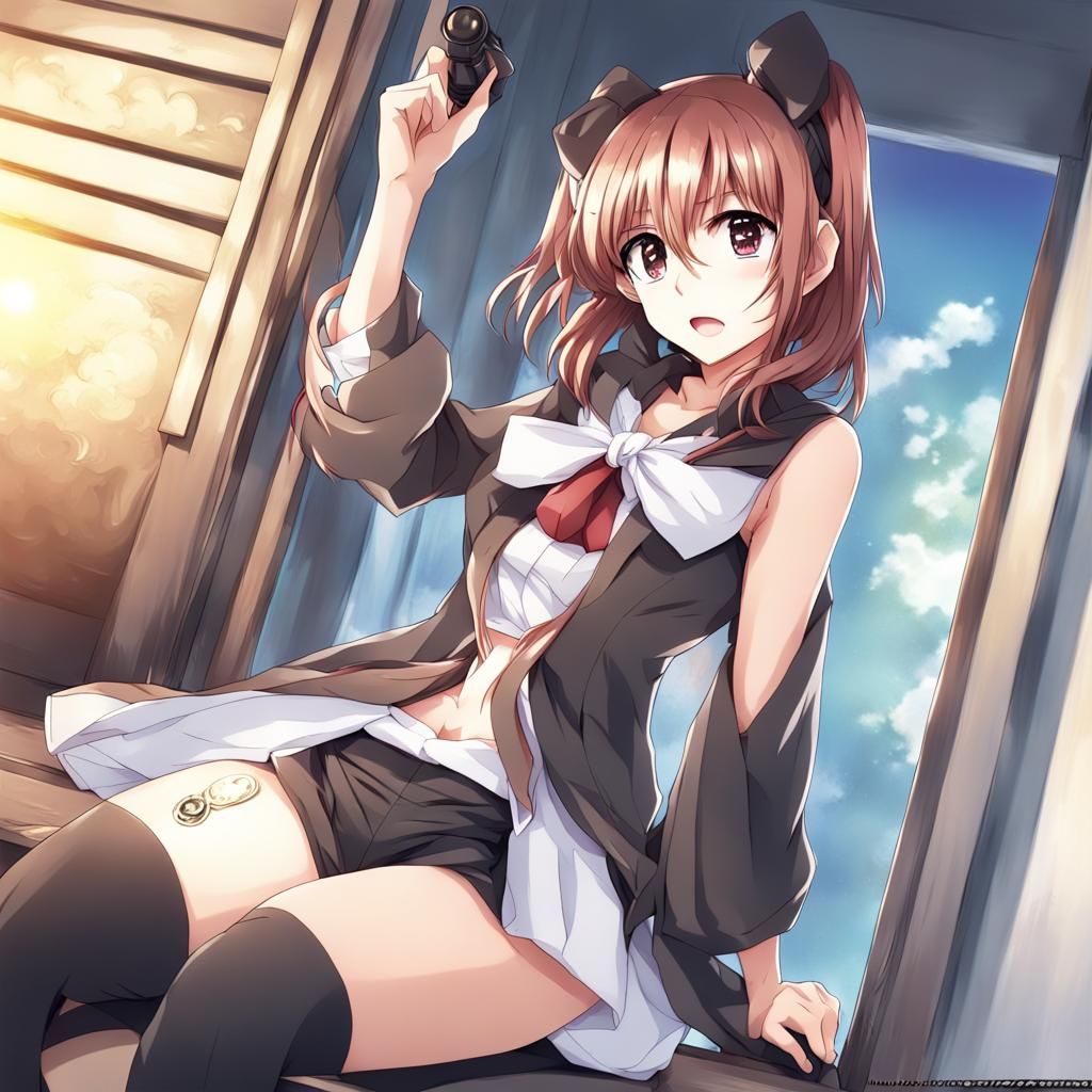 Anime Key Visual Illustration in Manga Style