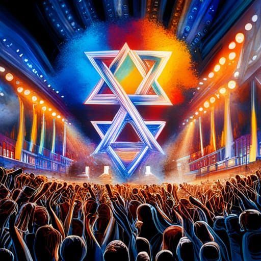 Concert in Support of Israel: Graffiti Art Style