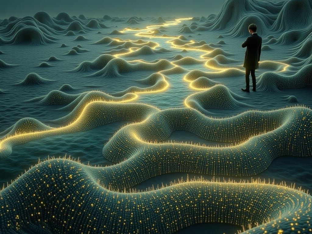 Celestial River in an Alien Landscape