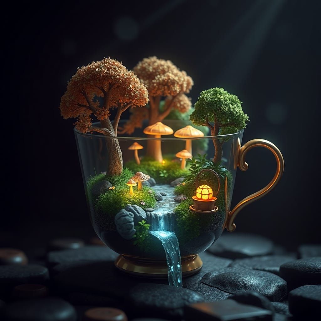 Enchanted Forest Inside a Teacup