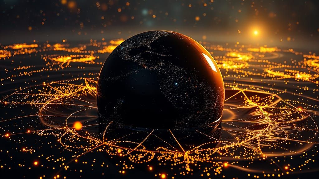 Cosmic Alien World in Vibrant, Glowing, Neon Aura