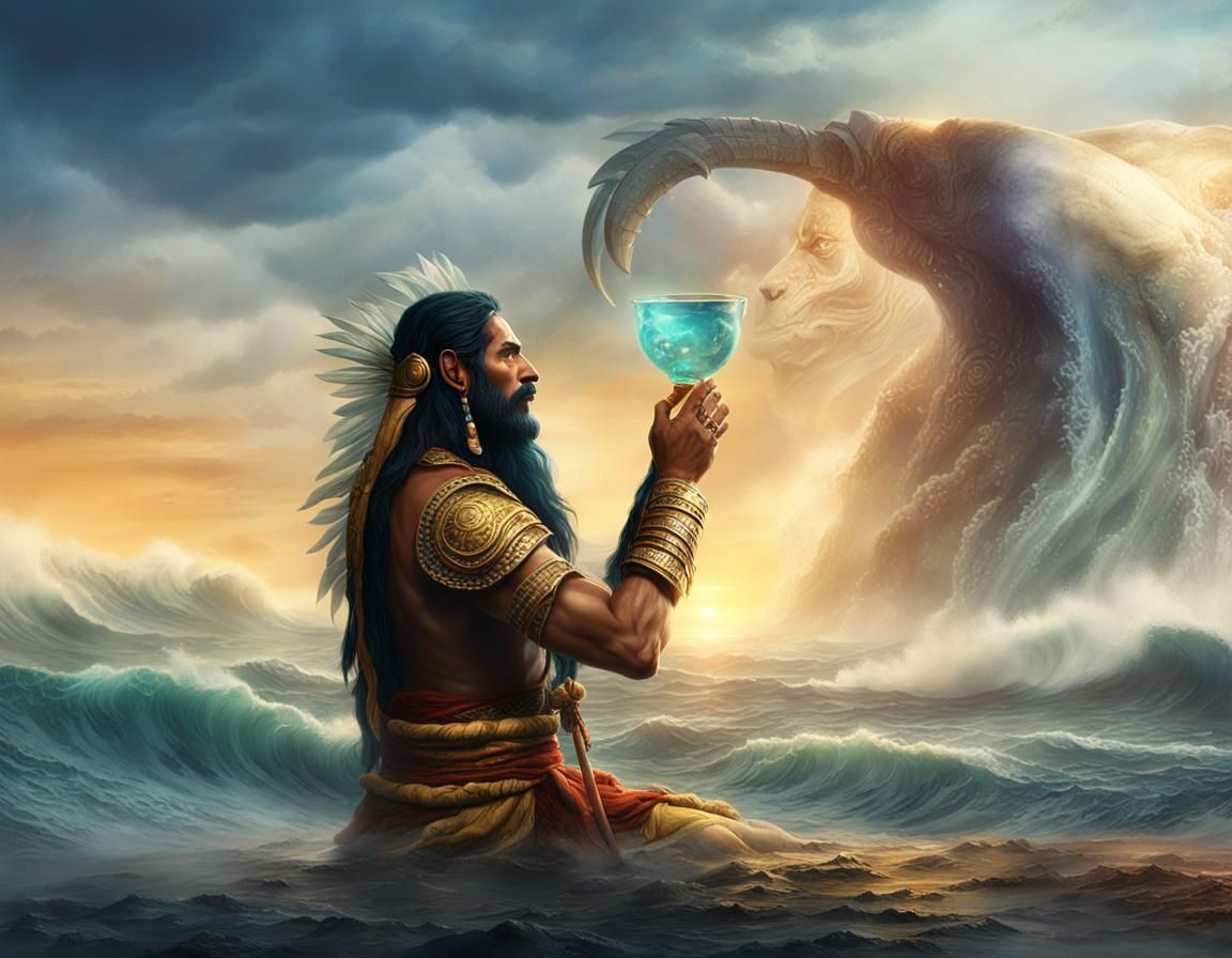 Ancient Sage Drank Ocean in Mystical Indian Landscape