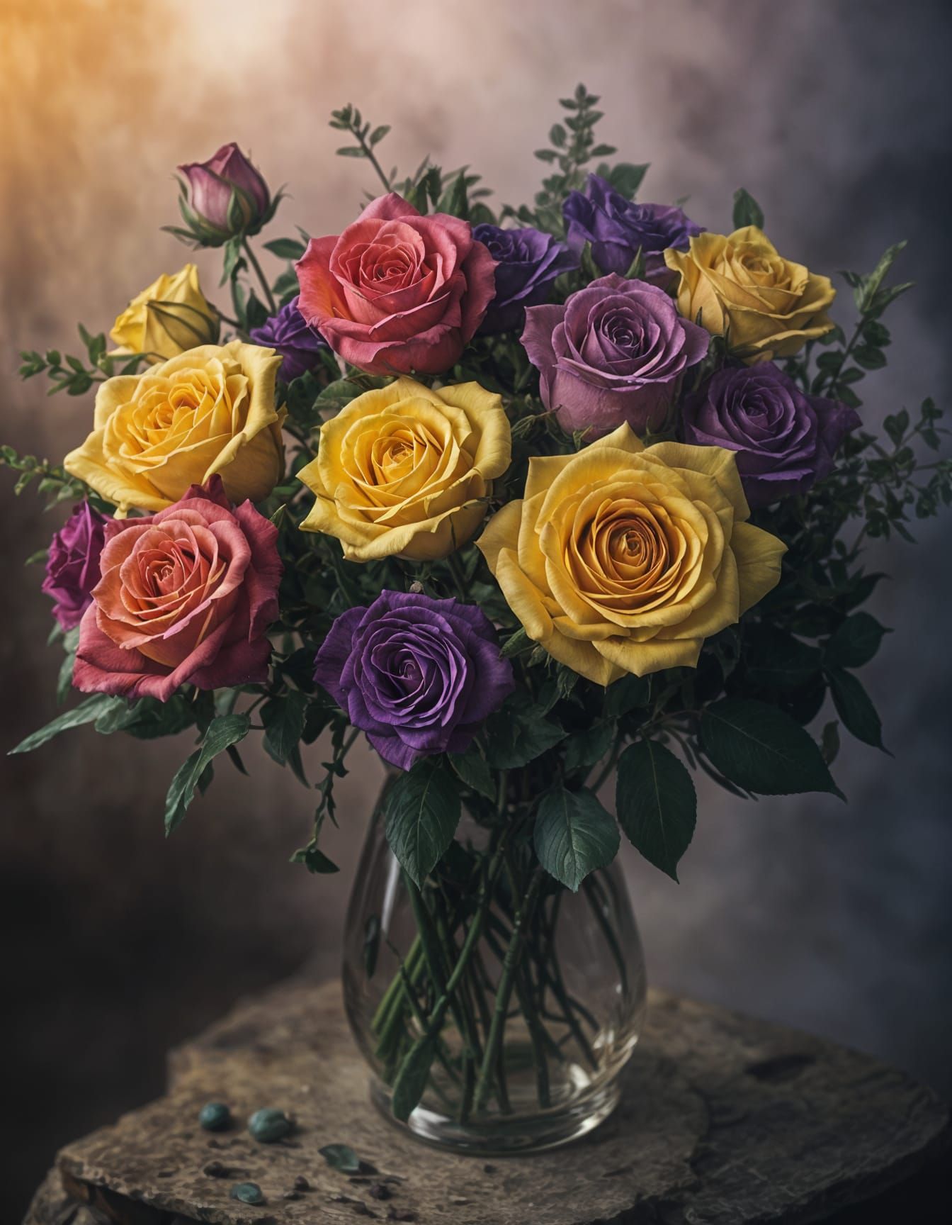 Hopeful Bouquet in Enchanting Dawn Light