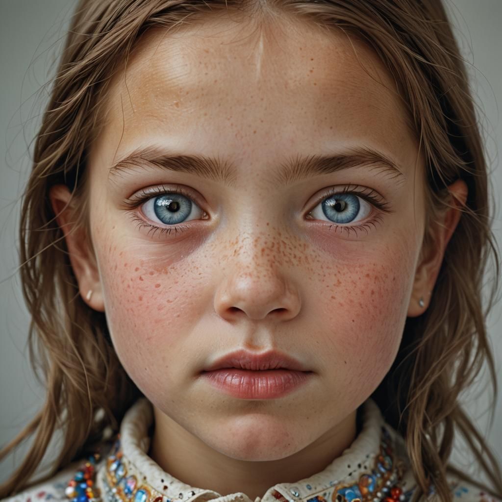 Striking Portrait of a Beautiful Girl