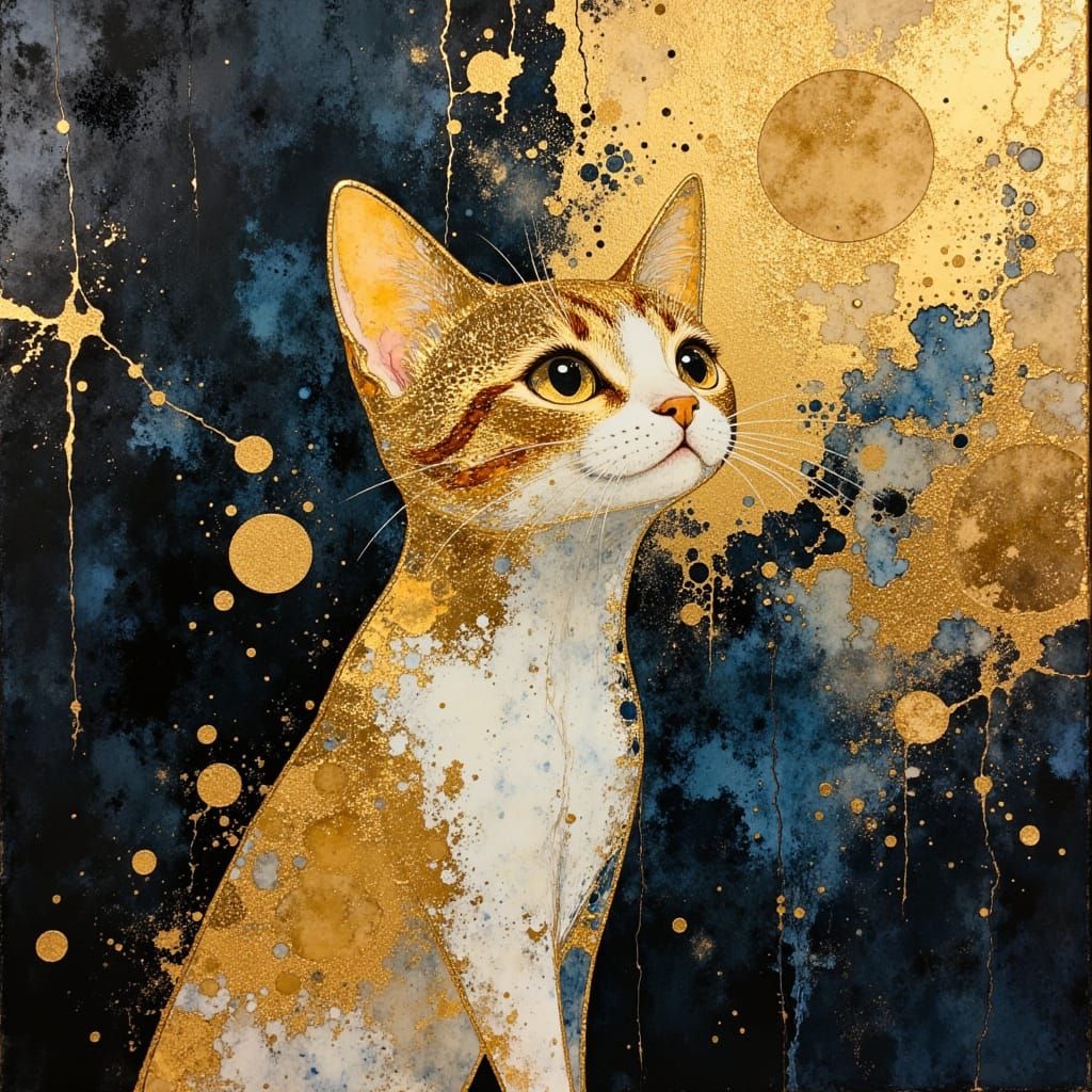 Golden Glass Animal Sculpture