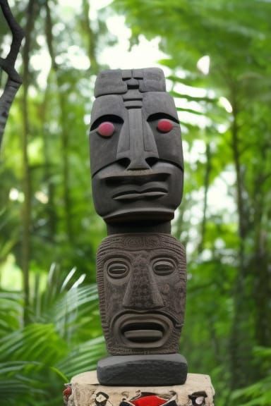 Hyperdetailed Tribal Sculptures and Carvings in Art Brut Sty...
