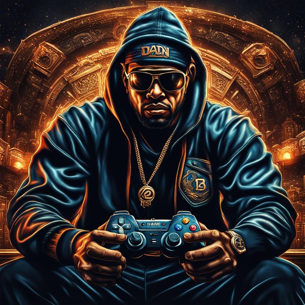 Hyperrealistic Gamer Logo of Demarco the Don