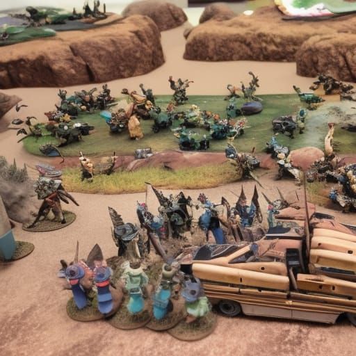 Miniature Wargaming Family Gathering Diorama