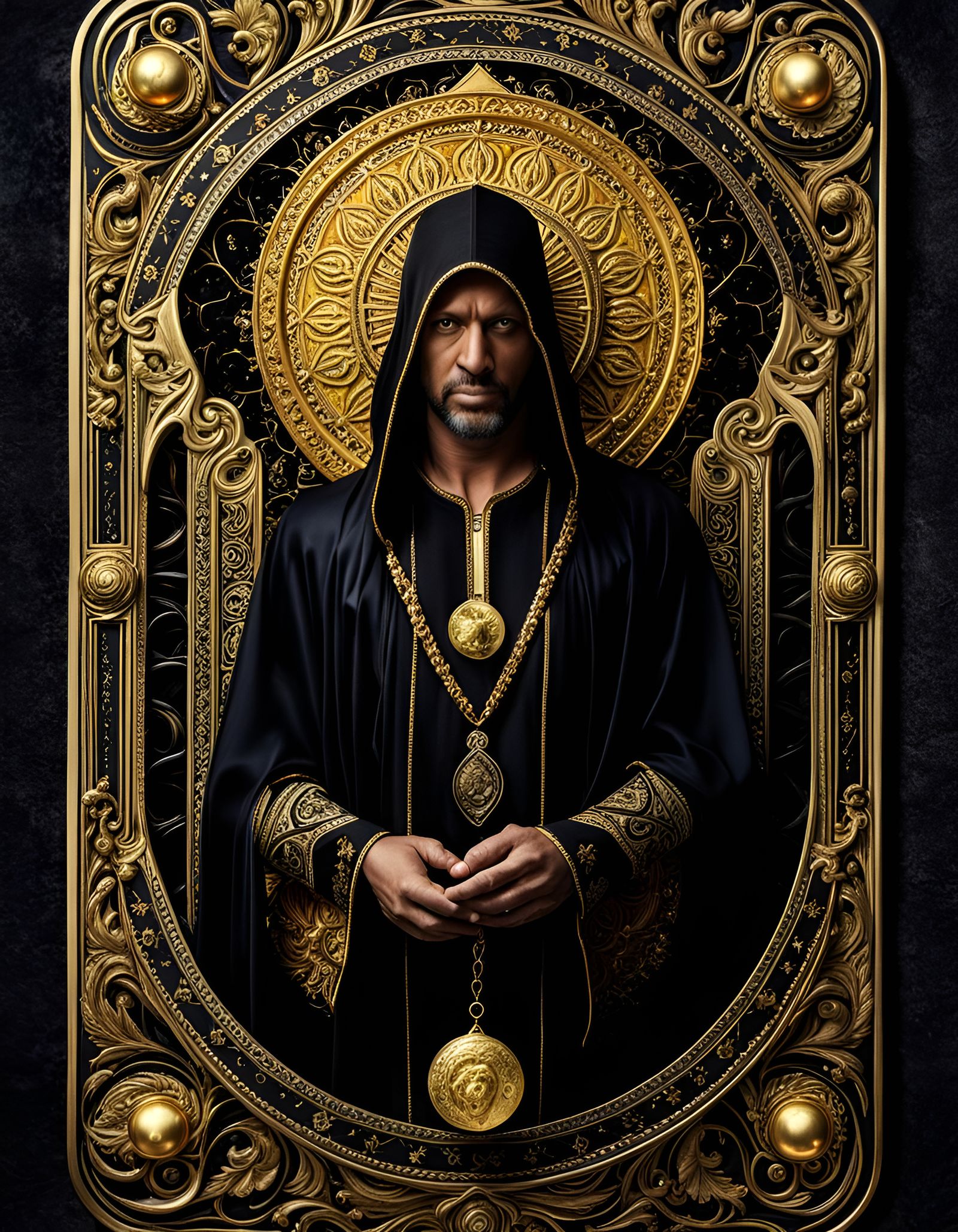 Tarot Card: Man Overcoming Fear with Hope