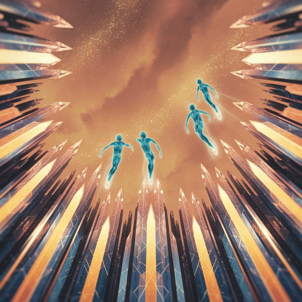 Ethereal Beings in a Crystalline Cathedral