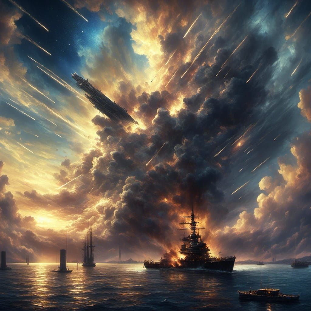 Dramatic Skyfall Over USS Arizona Memorial