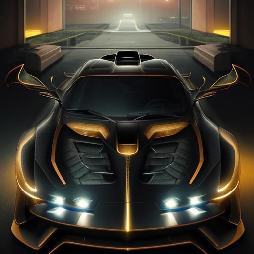 Nepenthes-Inspired Glowing Car in Hyperdetailed Digital Art