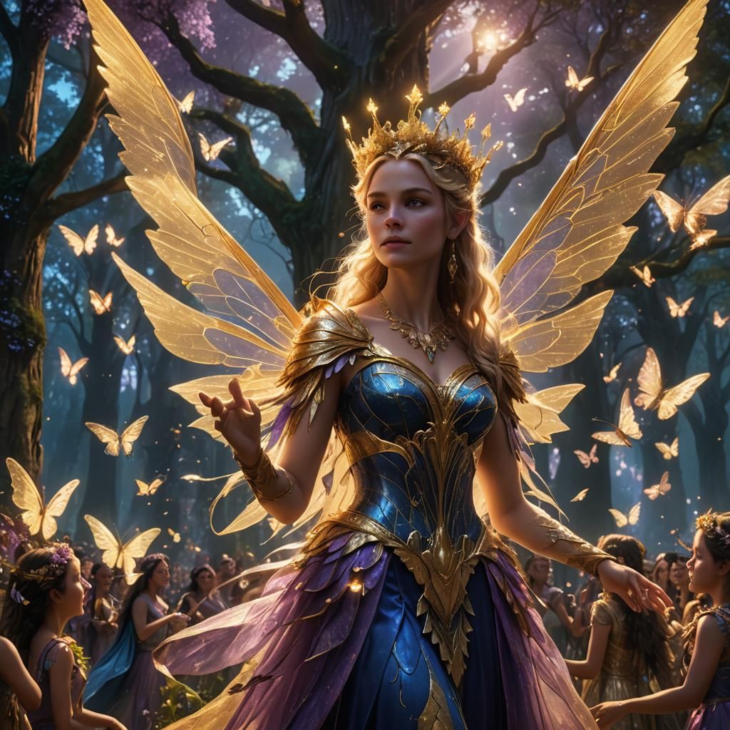 Fairy Queen Crowning Ceremony in Fantasy Forest