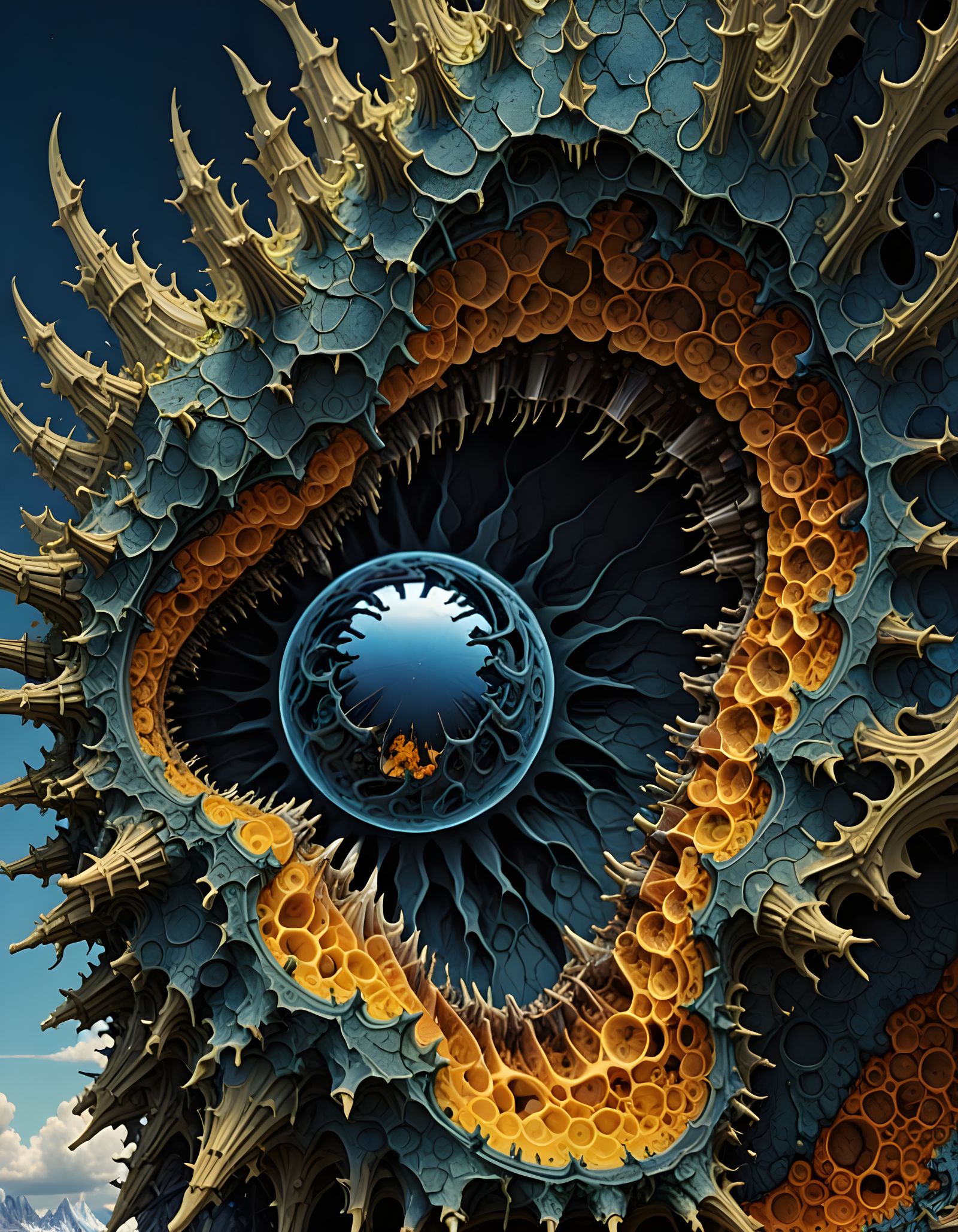 Stagflation Jaws: Macro Photography in Anime Style