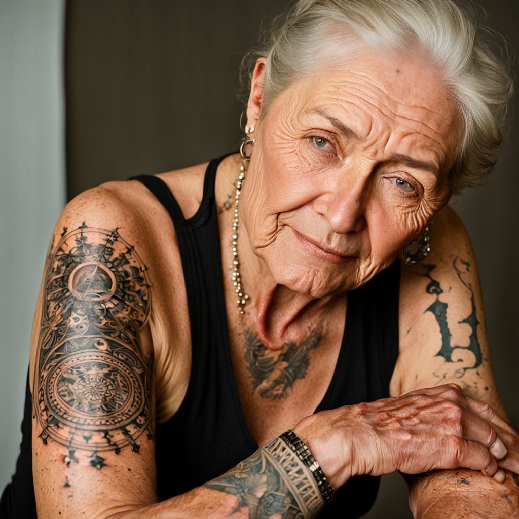 Tattooed Elders: A Portrait of Wisdom and Ink