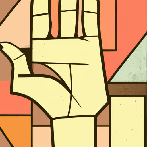 Six-Fingered Hand: An Abstract Cubist Evolution