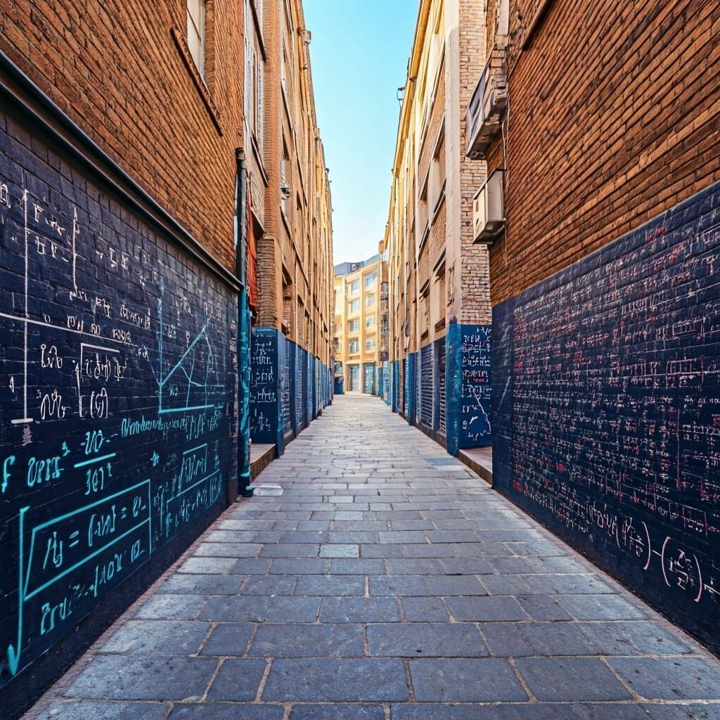 Vibrant Graffiti Algebra Alley