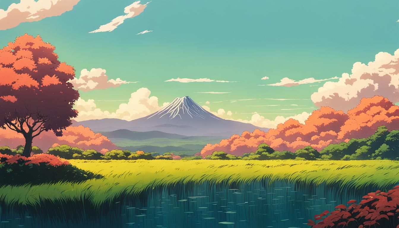 Anime Landscape Inspired by Studio Ghibli
