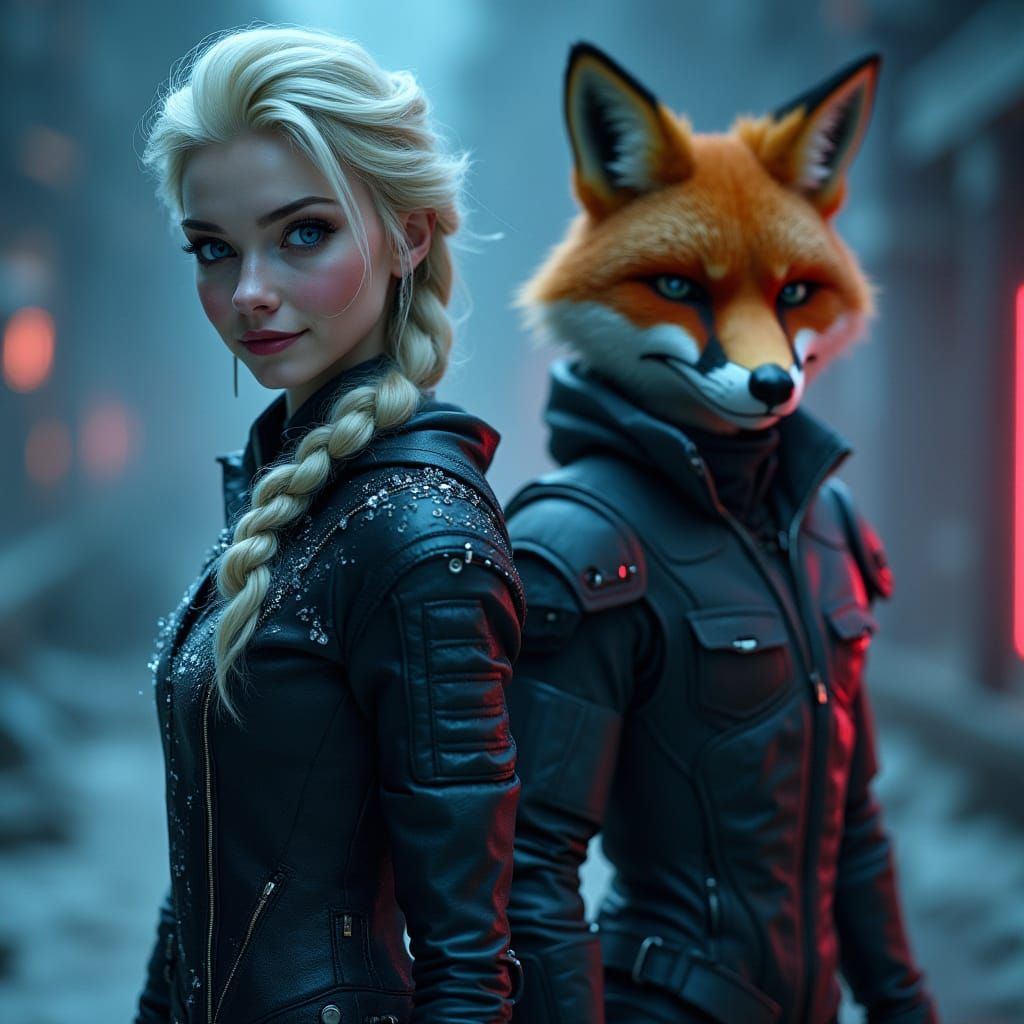 Elsa Unleashes Cosmic Ice Powers in a Futuristic Galactic Un...