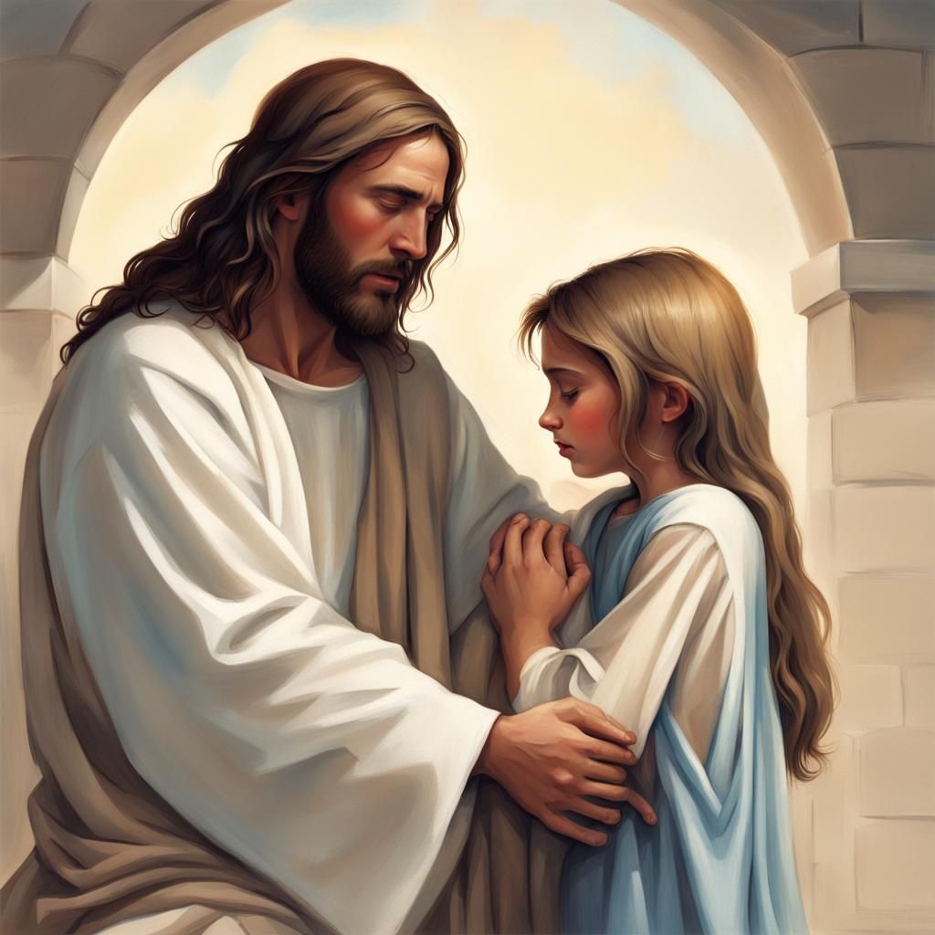 Jesus Comforts a Modern Girl