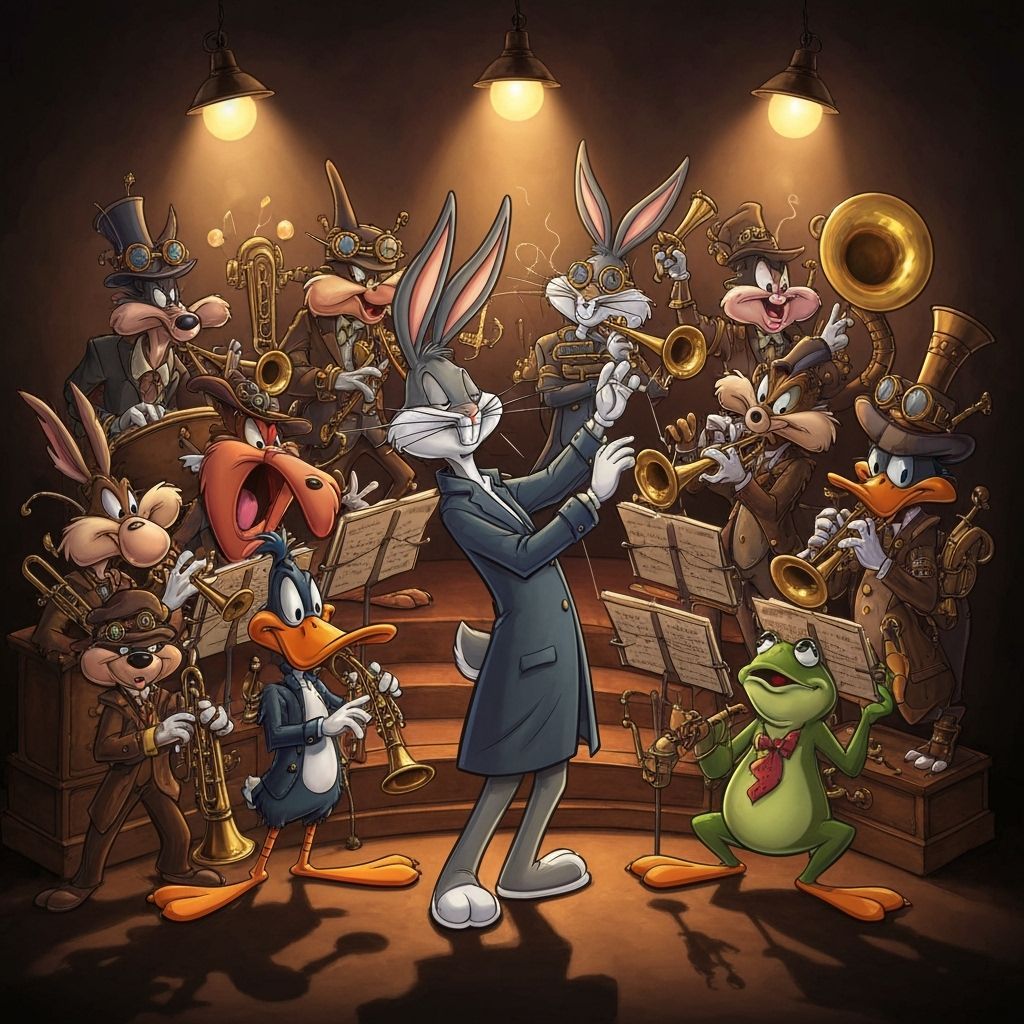 Looney Tunes Orchestra in Steampunk Style