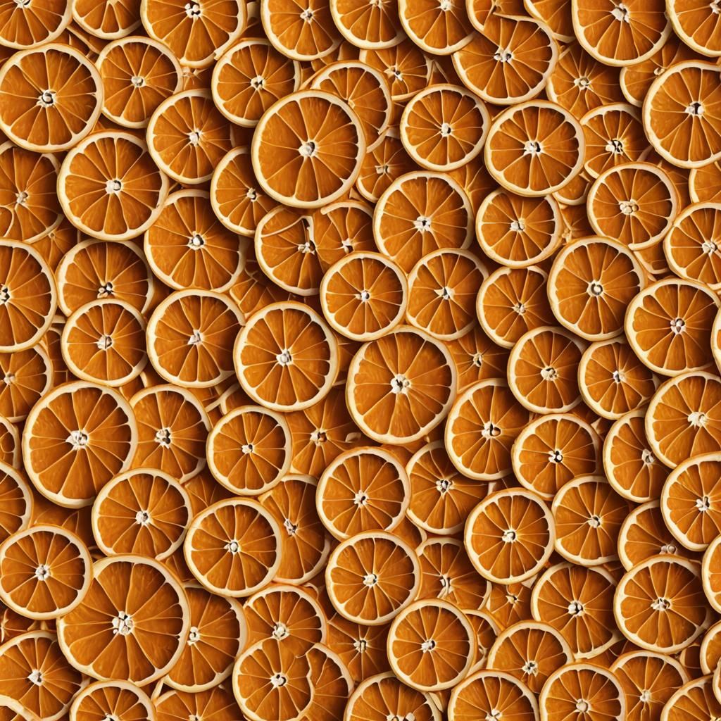 Surreal Orange with Human Skin