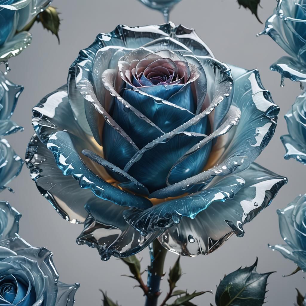 crystal blue rose