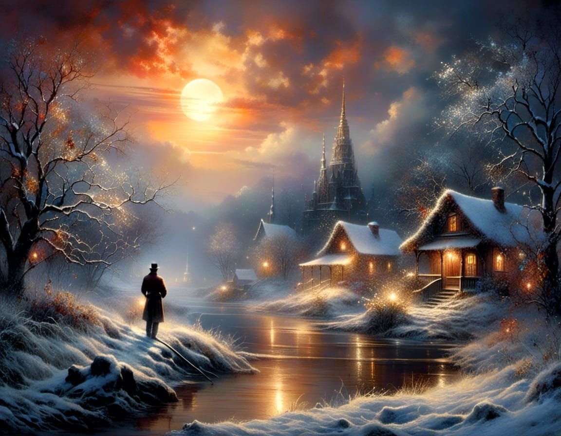 I saw the sun begin to dim
And felt that winter wind
Blow co...