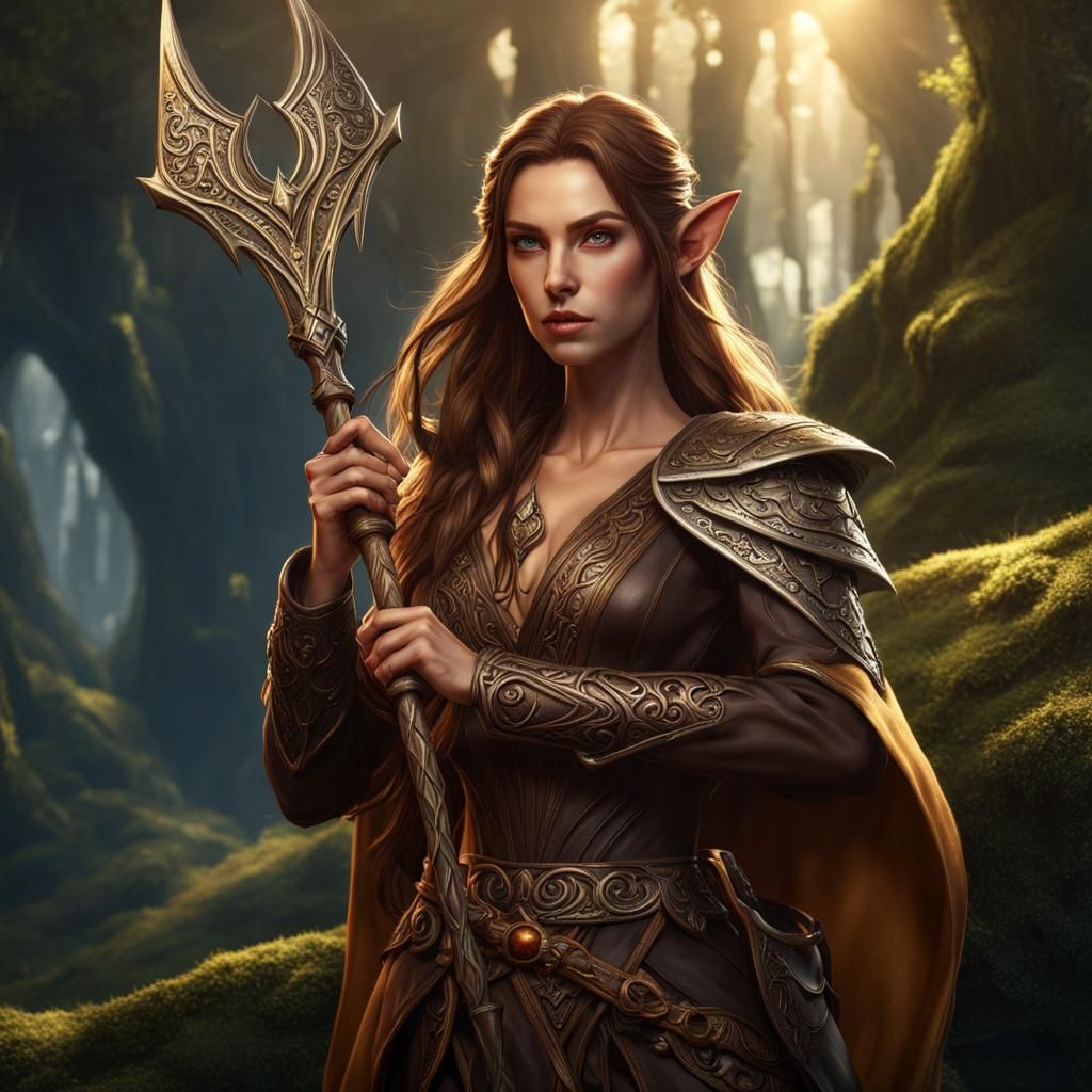 Fantasy Elven Mage Concept Art