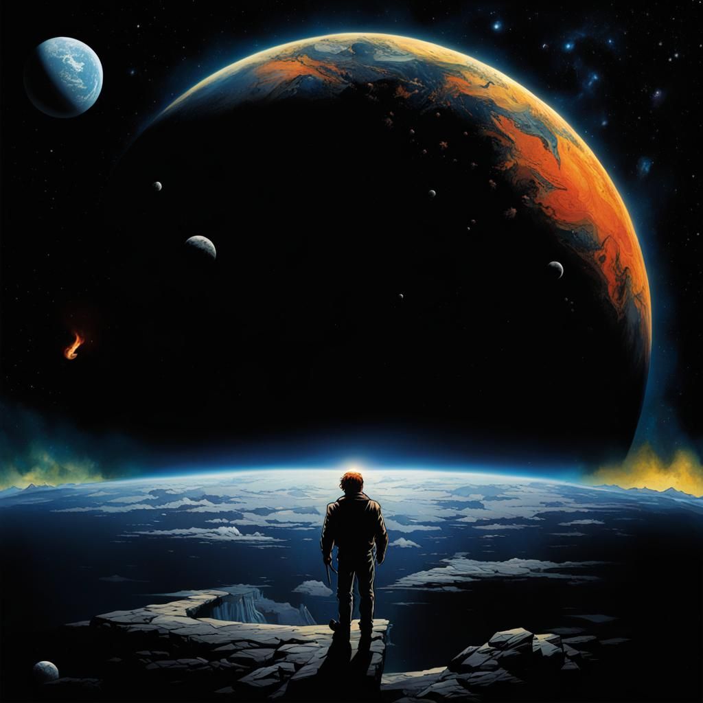 Phoenix in the Underworld: Fantasy Illustration