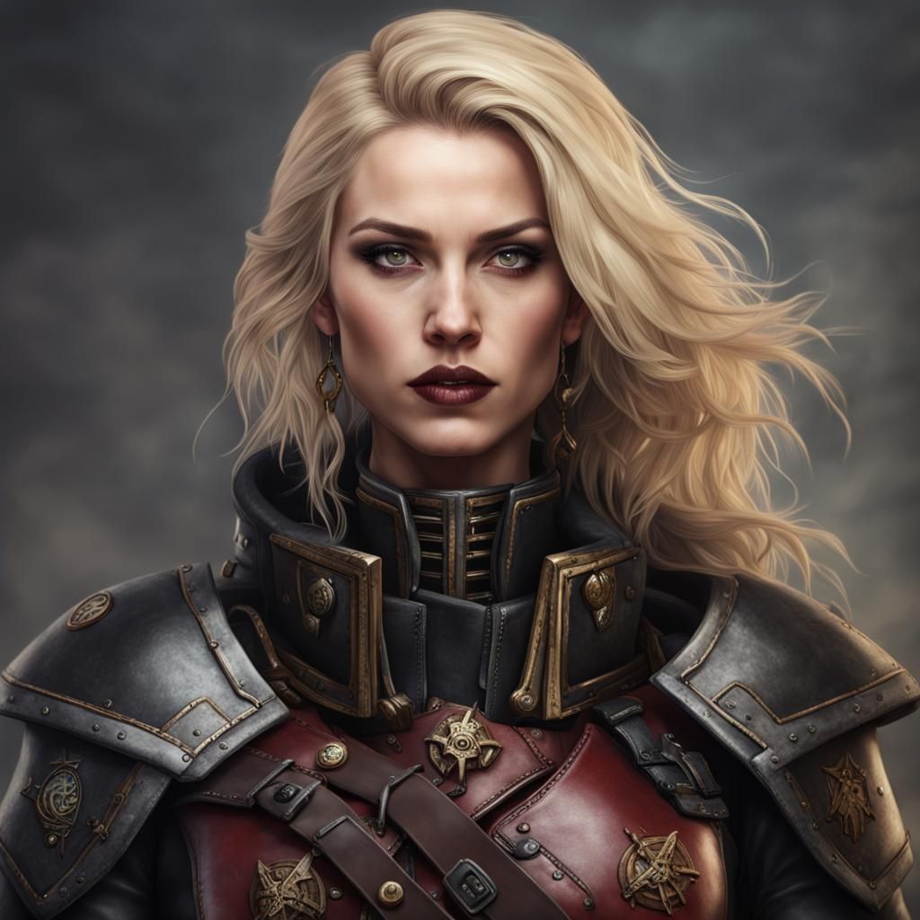 Female Warhammer 40k Adventurer Portrait