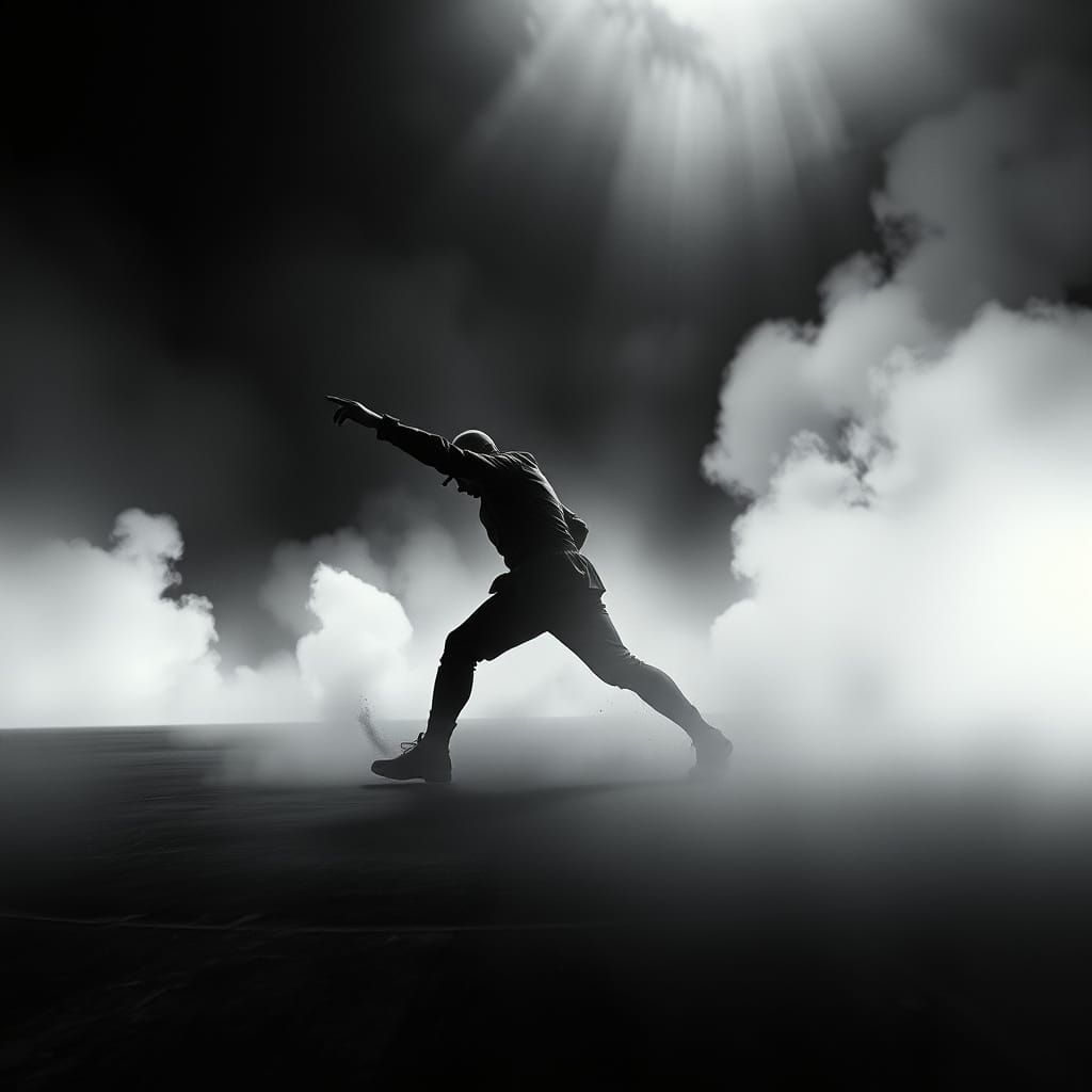 Hyperrealistic Moment of Tension